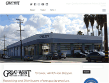 Tablet Screenshot of greatwestproduce.com